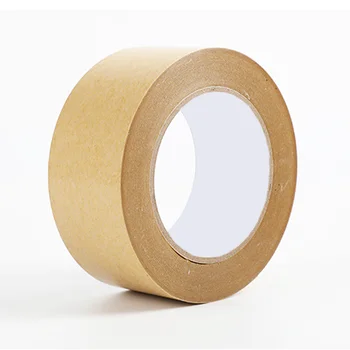 Reinforced Water Activated Gummed self adhesive kraft Paper Tape for Carton Box Sealing