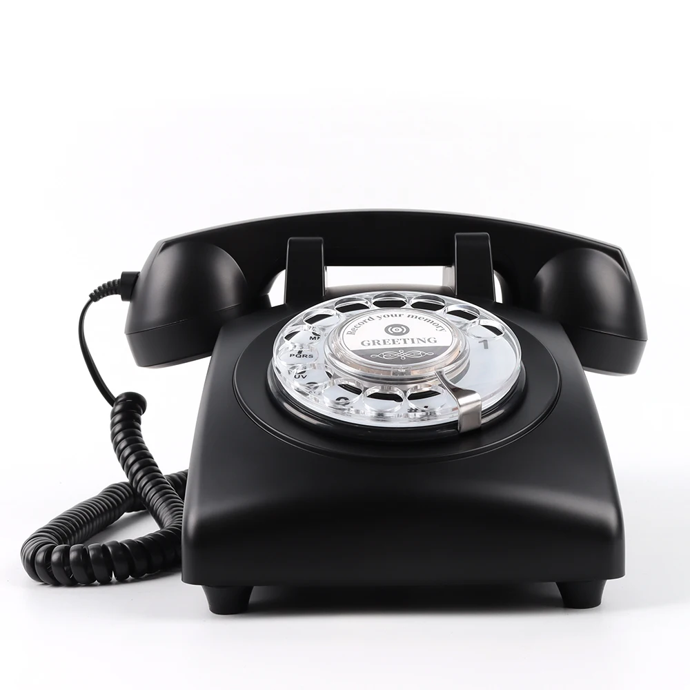 Phone Book Machine Newly Listed Wedding Audio Guest Book Recording Telephone Classic Black ...