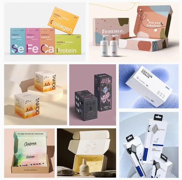 Print Paper Box Custom Logo Boxes CMYK Printed Packaging Rigid Cardboard Paper Magnetic Ramadan Hamper Gift Boxes With Bag