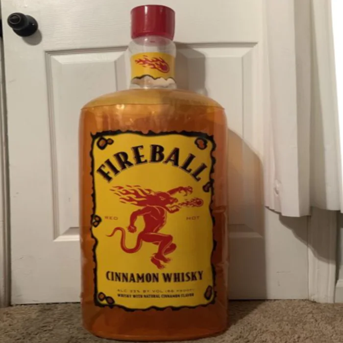 Advertising Promotion Display PVC Blow up Inflatable Fireball Whisky Bottle
