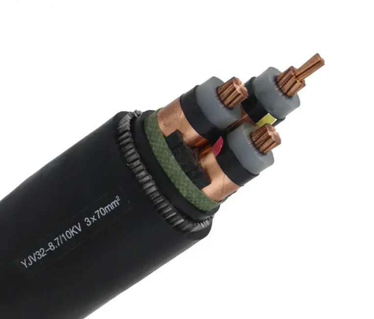 WDZN-YJY Copper 3*50MM2 PVC 3 Core SWA Electrical Wires Low Voltage Electrical Cable Single Core Option Construction TUVCCC