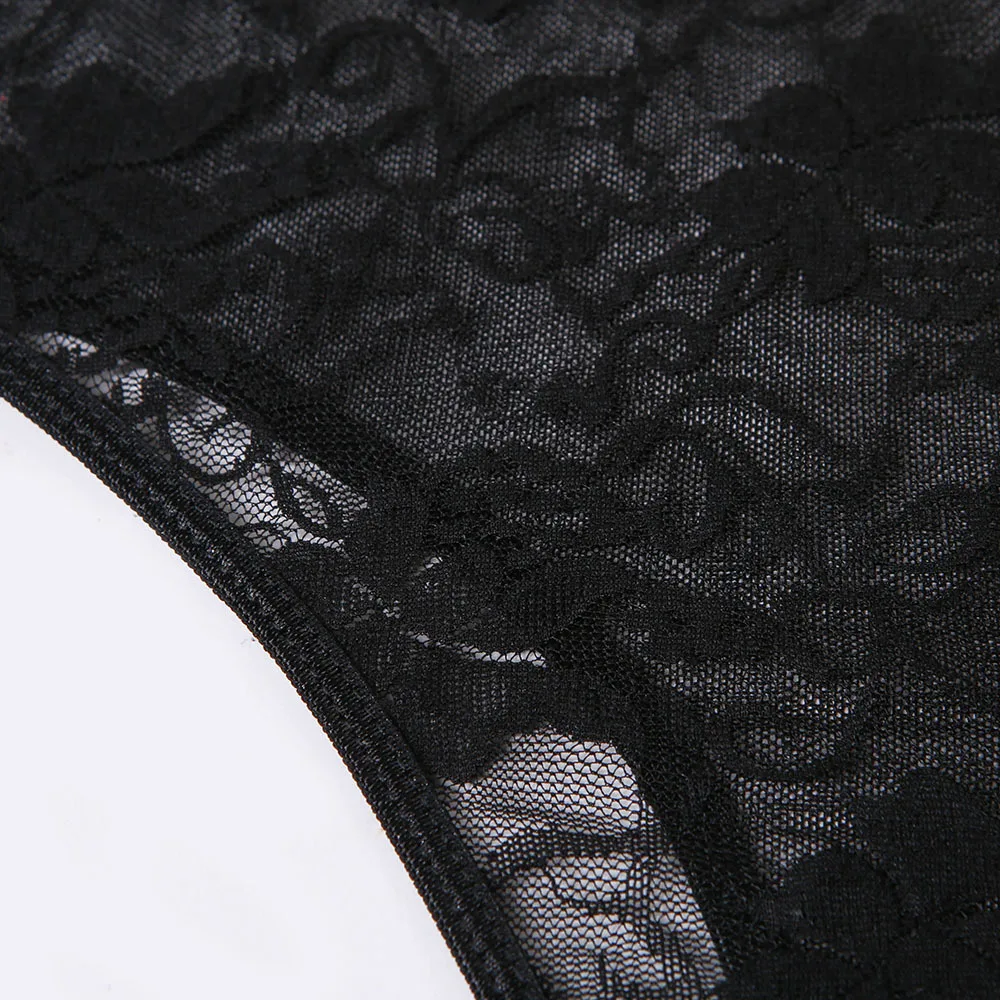 Floral Plus Size Sexy Lace Underwire Bodysuit - Control Level Light