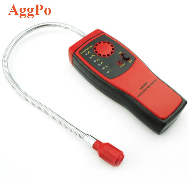 Combustible Gas LP Gas Leak Detector Sniffer Tester w Sound Light Alarm Portable 