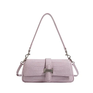 2026 Factory Wholesale New High-end Luxury Women's Crossbody Bag Alligator Pattern Envelope Shape Two Straps Cover Waterproof