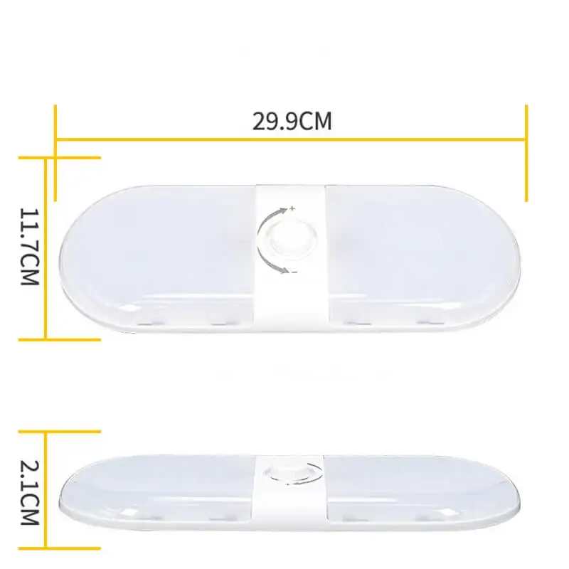 12v Led Rv Lights Interior 3 Color Camper Lights Dimmable Caravan