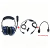 Cuffie aeronautiche blu con microfono a braccio Midland