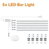 Tiras de luces LED para gabinetes, 50 cm, paquete de 5
