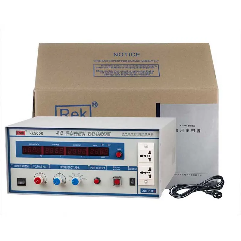 REK RK5000 Digital Ac Frequency Conversion Power Supply Ac Power 500 VA