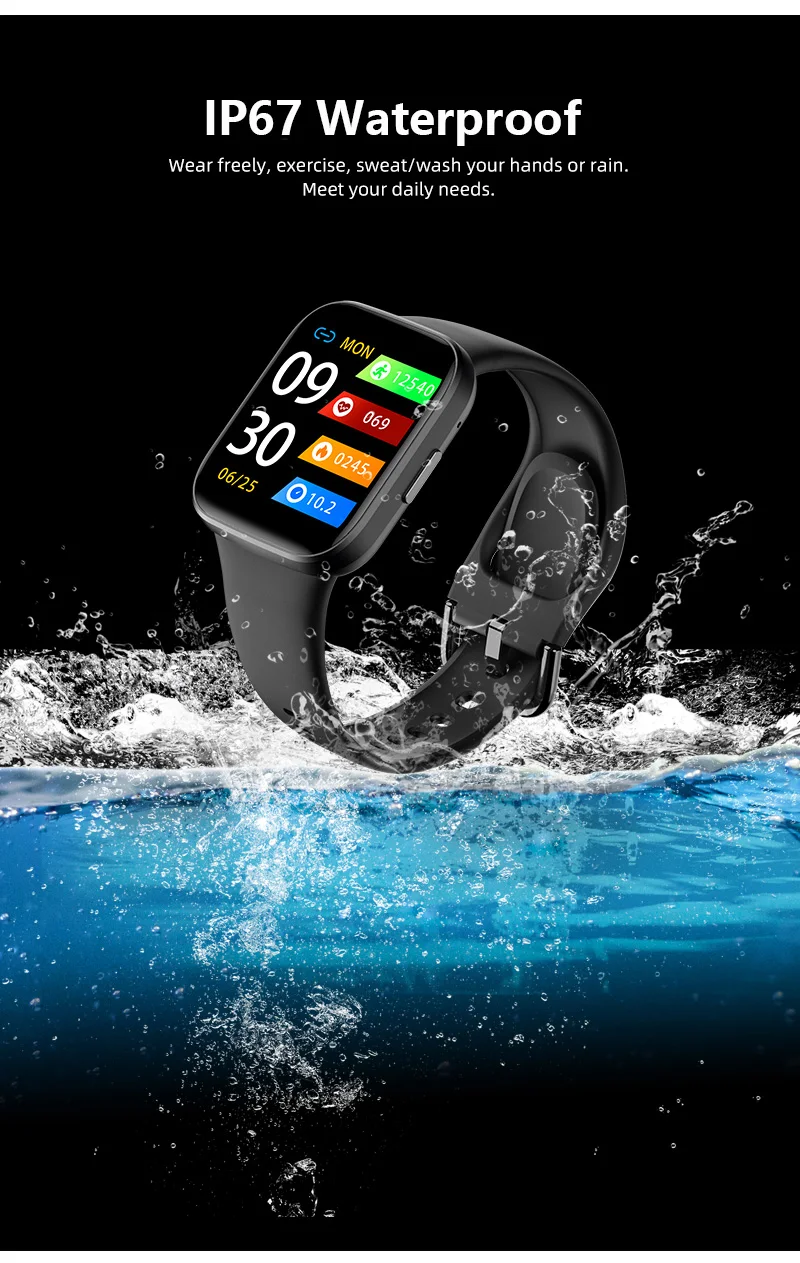 Chinese factory supplier supply Y83 Relojes Smart Watch 1.83inch Screen Heart Rate Body Temperature Bt Call Health Sports Smartwatch For Men Women 2025 - Buy Y83 Smart Watch sports Smartwatch women's Smartwatch smart Watch For Men