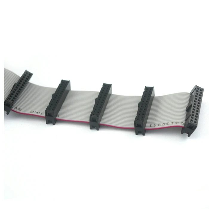 Custom IDC Ribbon Flat Cable 28awg 1.27mm Pitch Cable 2.54mm Connector 26pin 30pin 36pin Display LED Connector Cable