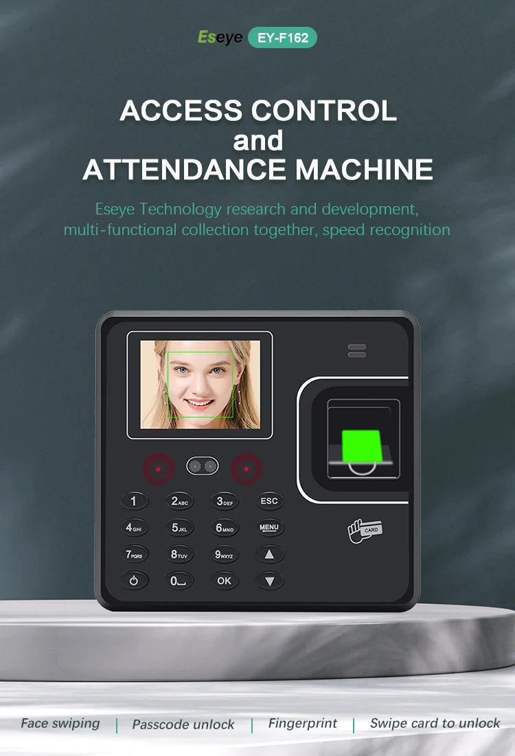 Eseye Face Recognition Attendance and Access Control Device Time Clock ...