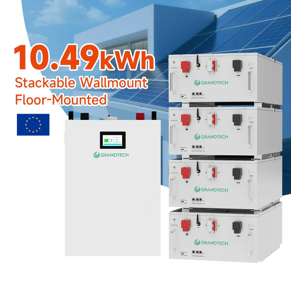 STOCK UE PL: sistema de almacenamiento de energía solar para vivienda de 51,2 V, 100 Ah, 205 Ah, 200 Ah y 300 Ah, con más de 6500 ciclos; batería de ion-litio de 48 V LiFePO4