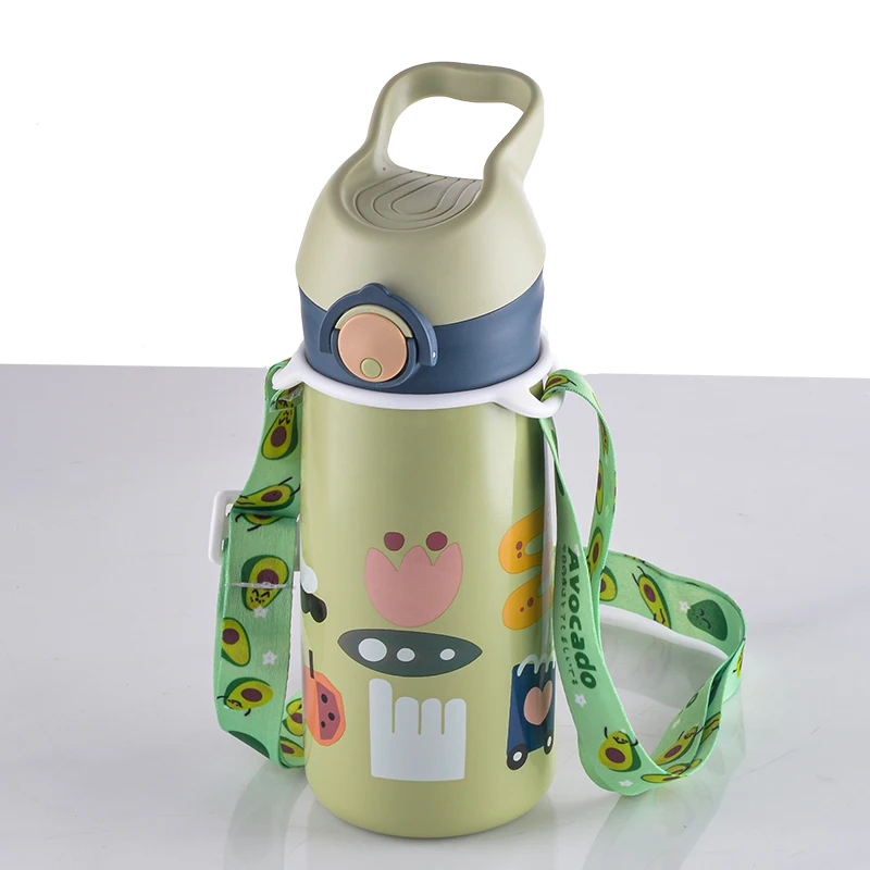 350ml Cute Cartoon Kids Drink Water Bottles Stainless Steel Double Wall Vacuum Insulated Bottle For School supplier