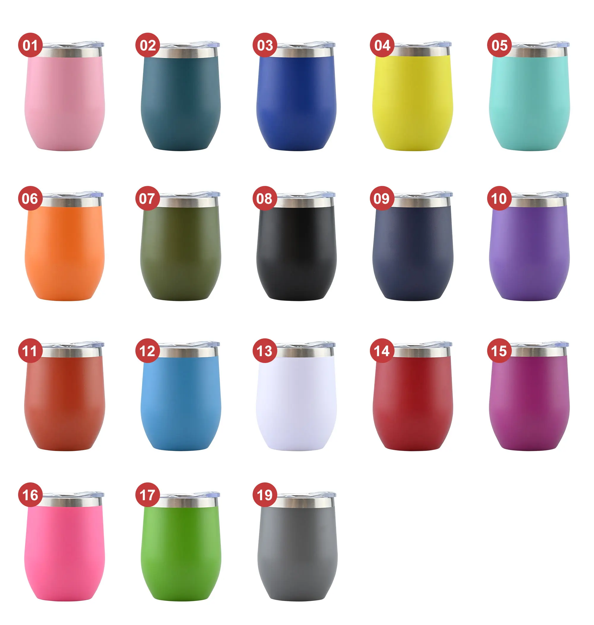Custom Logo Powder Coated 12oz Stainless Steel Tumblers