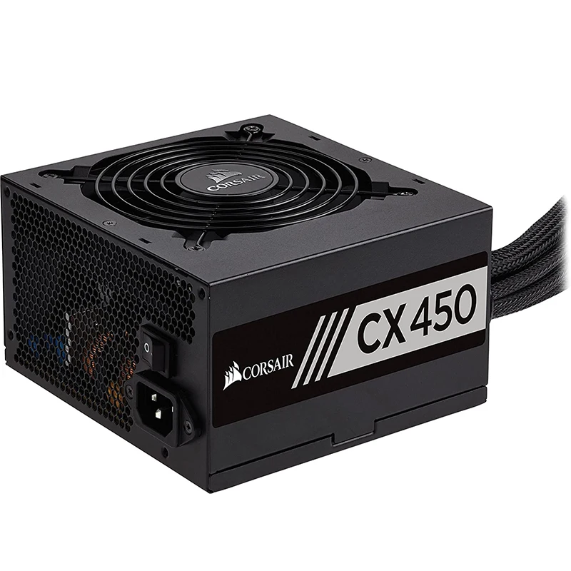 Corsair PSU CX Series 450 Вт 80 Plus Сертифицированный Бронзовый модульный блок питания CX450 (CP-9020101-NA) новый
