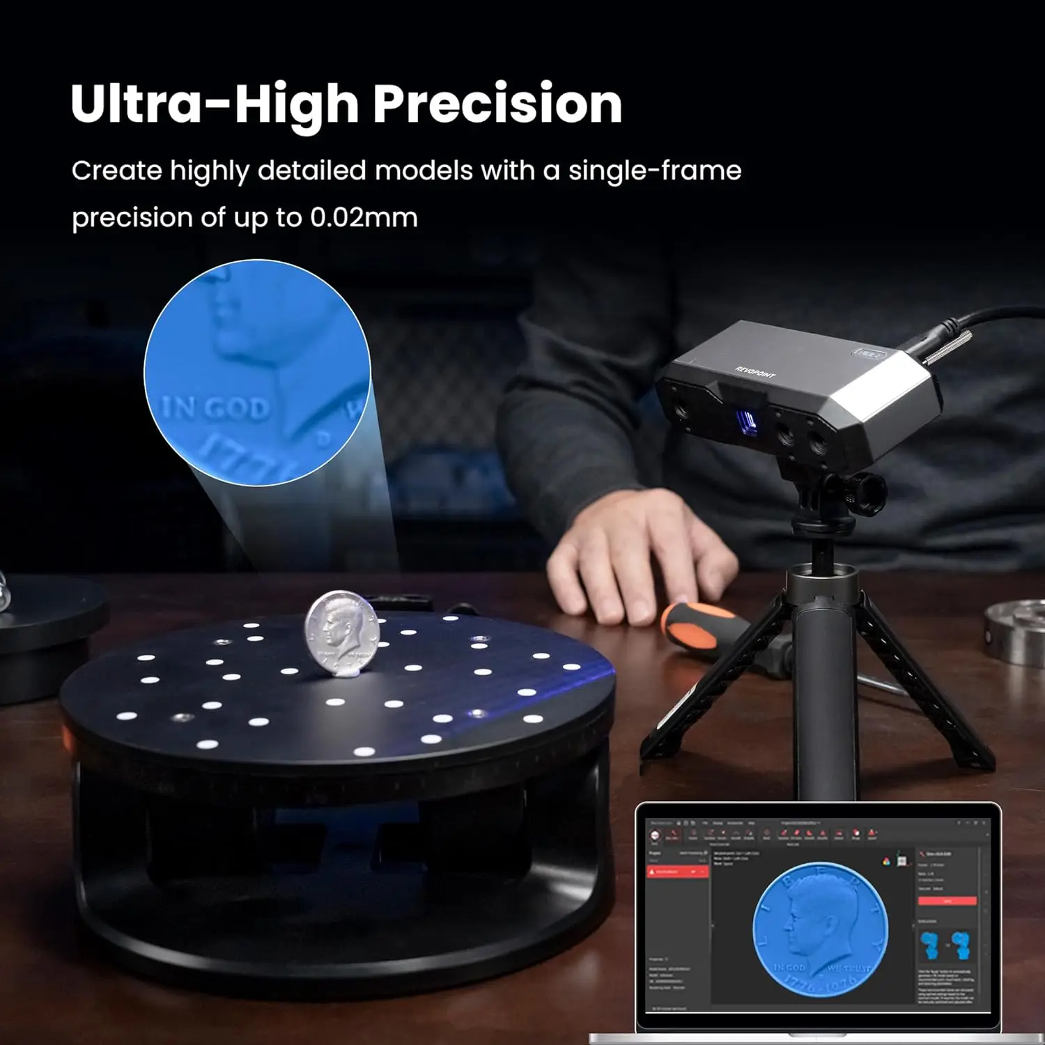 REVOPOINT MINI 3D SCANNER プレミアムセット Revopoint MINI 3D Scanner Premium Package – Phrozen US