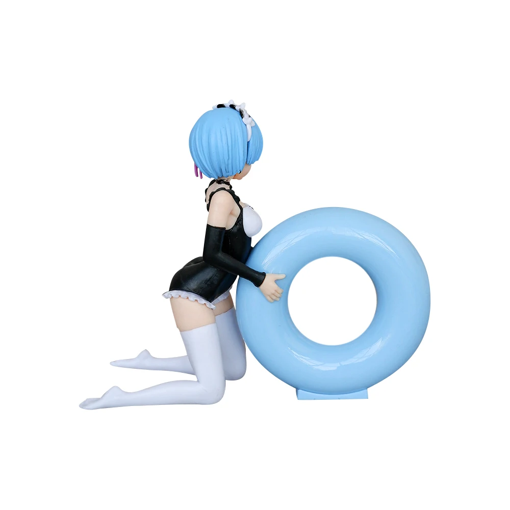 Animation From zero Life Rehm With Beach Swimsuit Sex Girl Action Figure Toy PVC Model Vinyl Figure Doll