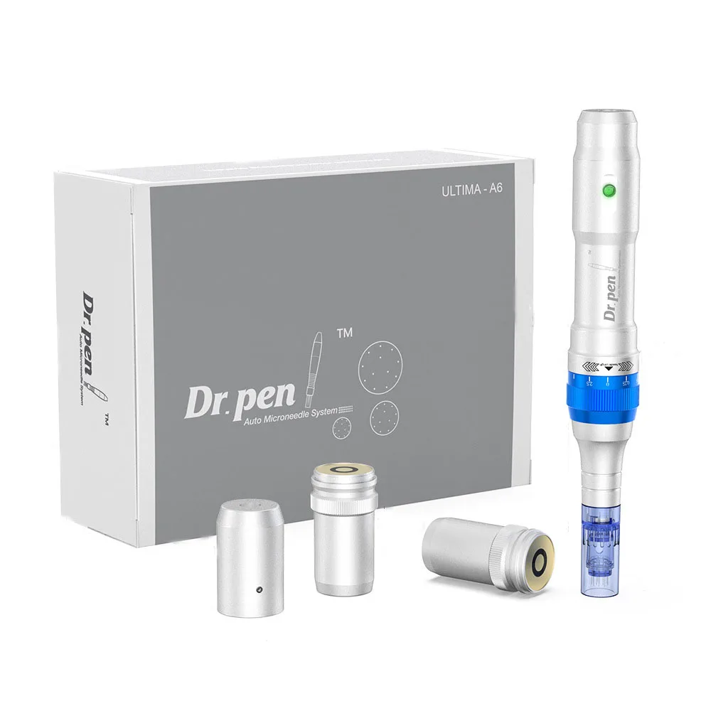 Профессиональный аппарат Dermapen Dr pen A6 для мезотерапии, оборудование для ухода за кожей лица, Домашнее использование, спа, с 10 картриджами