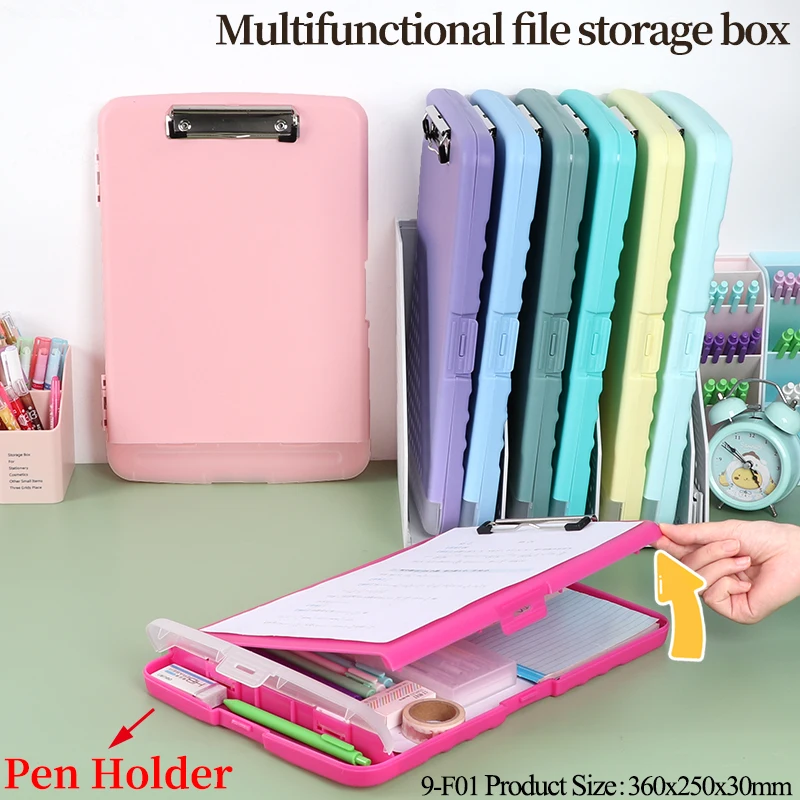 SUNSHING Plastic Storage Clipboard A4 A3 Color File Folder Document Box Filing Organizer Products Magazines Folders Files Holder
