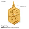 Mystic Hands Charm (Hexagon with celestial hands)