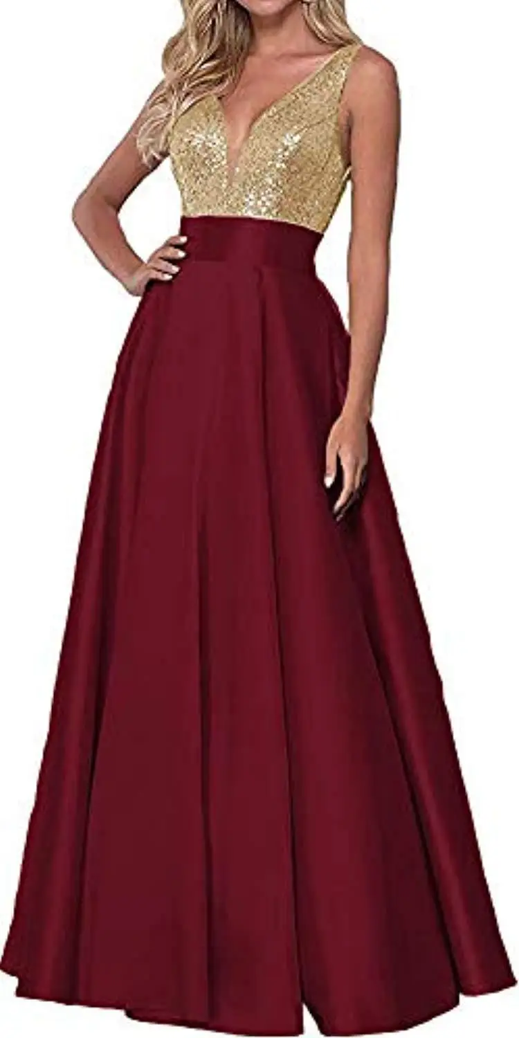 Shop Our 2021 Sequin Rose Gold Prom Dress - Elegant & Cheap