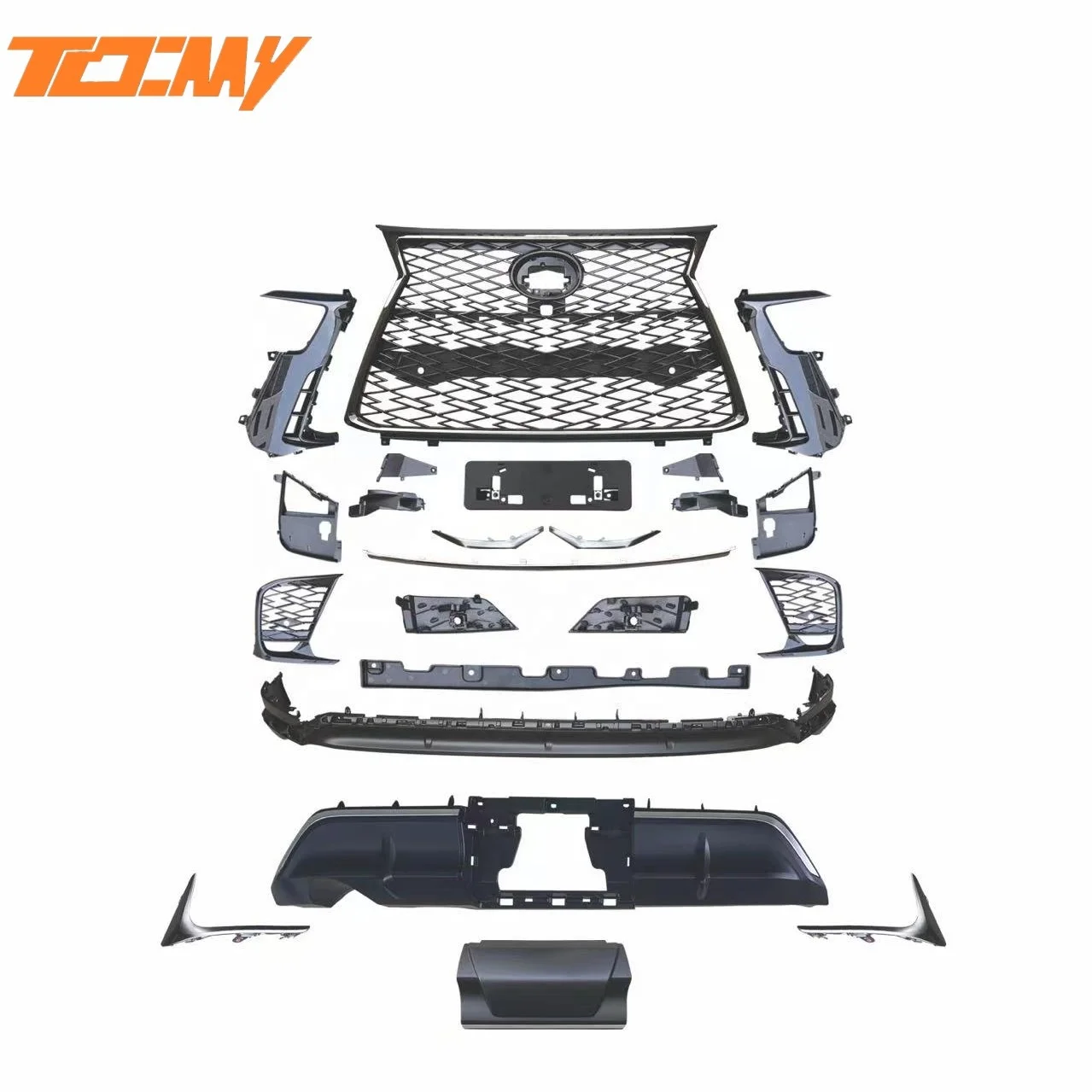 TDCMY Body Kit Include Grille Rear View Mirror and Rear Licence Plate for Lexus LX570 2016-2020 Retrofit/upgrade