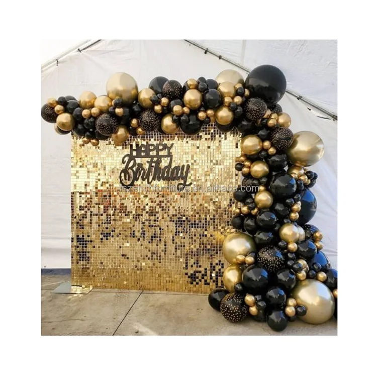 Современный Лидер продаж золотые мерцающие блестки индивидуальный дизайн настенная панель 3d