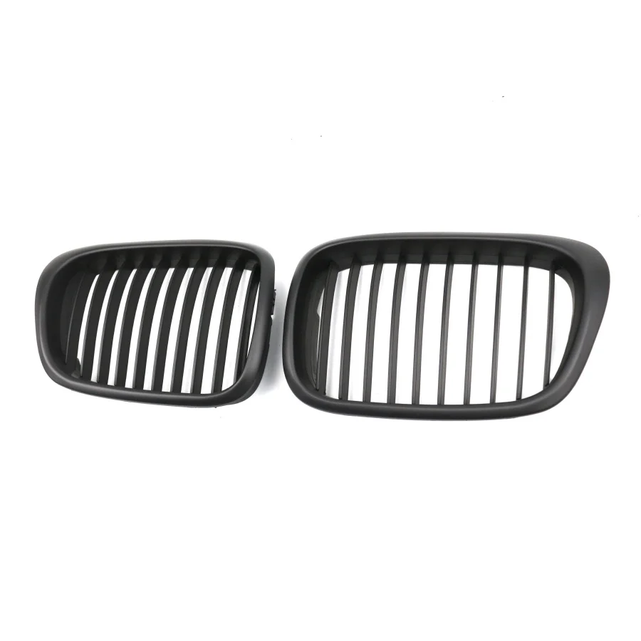 product tiypeor  car front grille grill for bmw 5 series e39 2002 2004  matt black  kidney accessory made of durable abs material-10