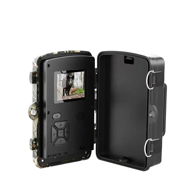 DH1 Wildlife Trail Camera Night Vision Animal Trap Camera 2.5K Trail Hunting Camera With 38pcs 940nm IR LED and IP66 Waterproof