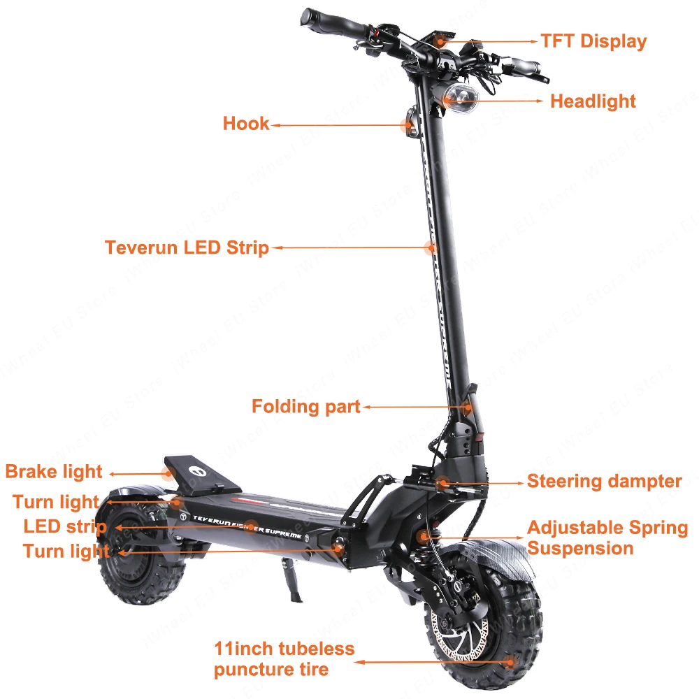 Blade Teverun Fighter Supreme 72v 33.6ah Dual Motor Max 8000w Top Speed ...