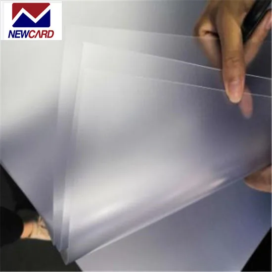 Laser printer card print white sheet transparency frosted plastic sheet