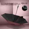 [Automático] 8 varillas - modelo de vinilo enrollable - burdeos [aprox. 125 cm]