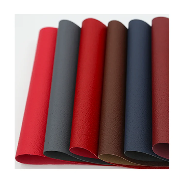 Soft Hand Feeling PU Rexine Artificial Leather Synthetic Embossing Faux Leather Fabric for Shoe Lining/pu Pig Skin Leather
