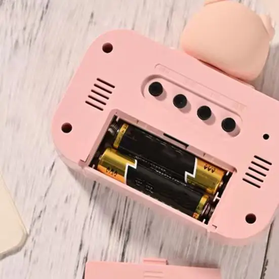 LED Digital Clock Cute Rome Decor Cartoon Pig Alarm Clock with Night Light Room Cute Watch Bedroom Bedside Ornaments