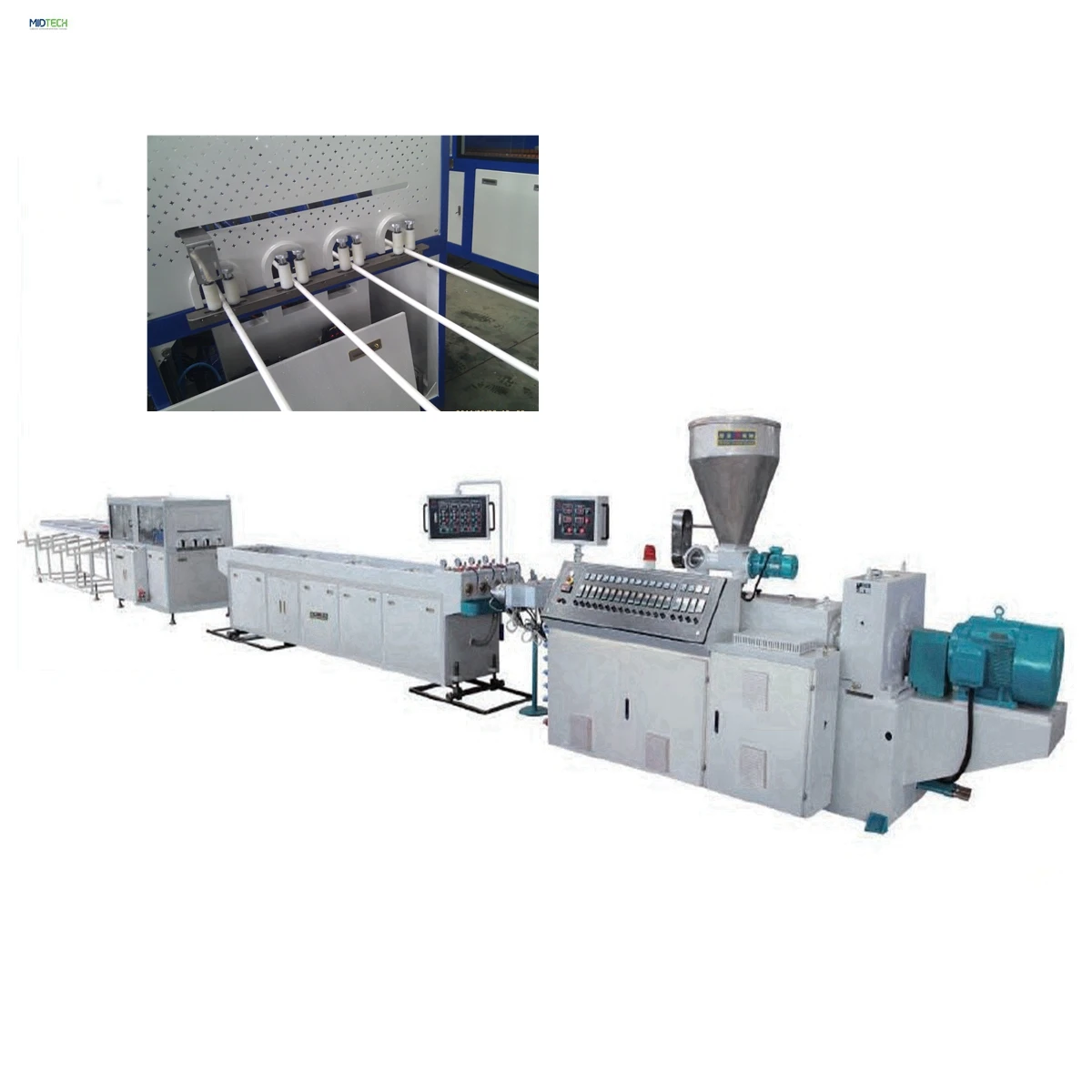Máquina para fabricar tubos de conductos de alambre de PVC de plástico de China