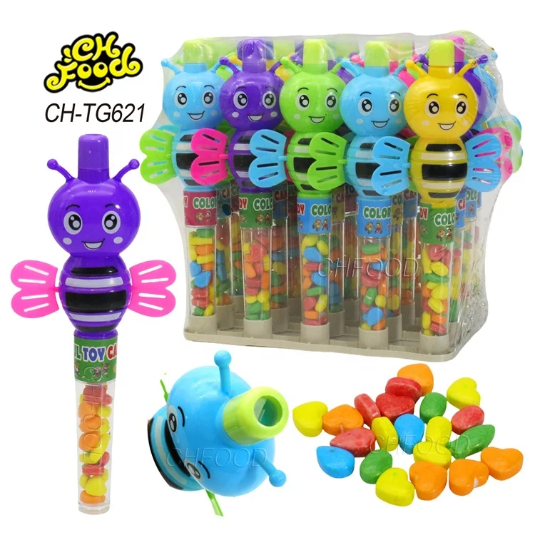 Cheap Plastic Whistle Bee-shaped Toy Candies