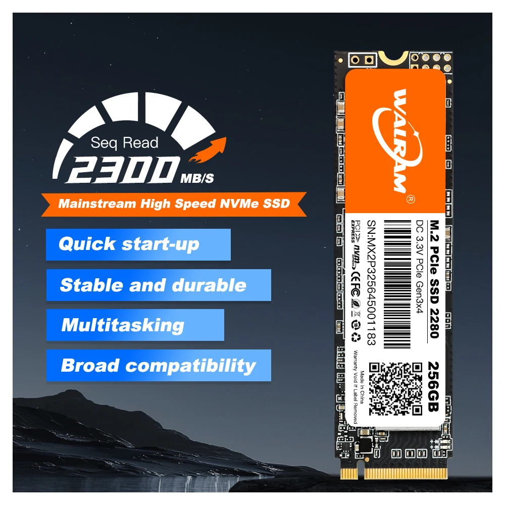 M.2 SSD 256GB 512GB 1TB Pcie Nvme - Fast Internal Storage