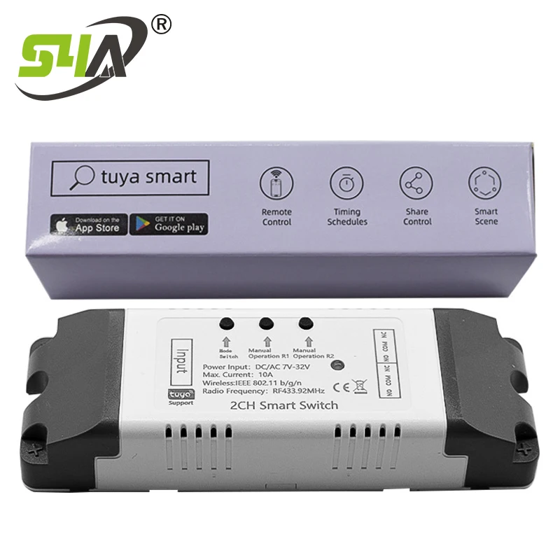 Wifi Switch Smart Breaker Module Supports Smart Life App Remote Control Switch Voice Relay Timer Google Home Alexa