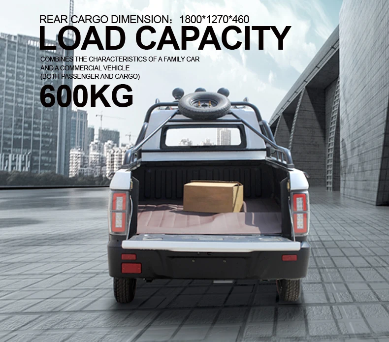 JINPENG DS Электрический пикап с правым рулем мини 4 человек для продажи мини-грузовик электрический грузовик