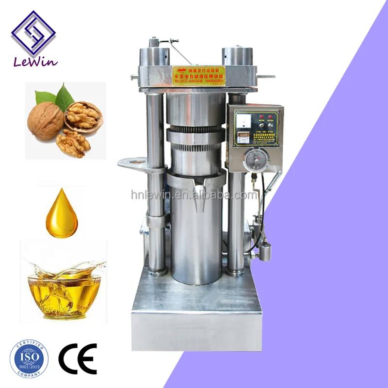 Automatic Cold Coconut Oil Press Machine Sunflower Oil Presser for Palm Soybean Almond Sesame Oils