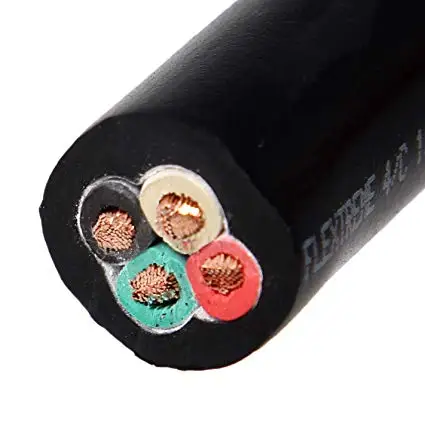 Flexible Cable 3x12AWG 3x10AWG 4x10AWG 4x8 AWG 600V SOOW Rubber Cable