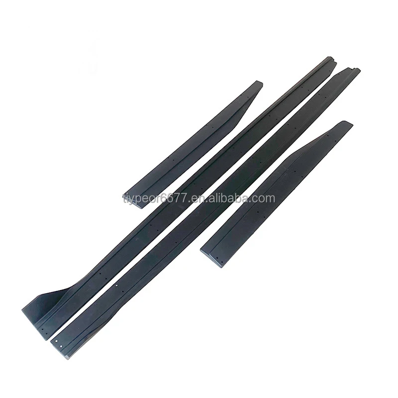 product tiypeor body kit side skirt extension splitter for ford mustang gt500 2015   2022 lip lower side protection rocker splitter-5