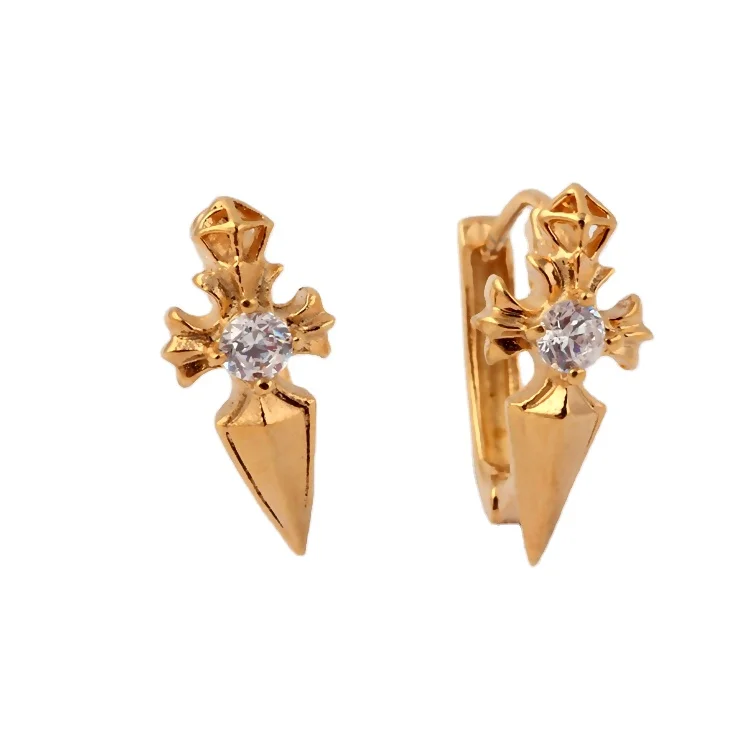 21 New Arrival Dubai Single Gold Stud Earrings Buy Gold Stud Earrings Dubai Gold Stud Earrings Single Noble Earrings Product On Alibaba Com