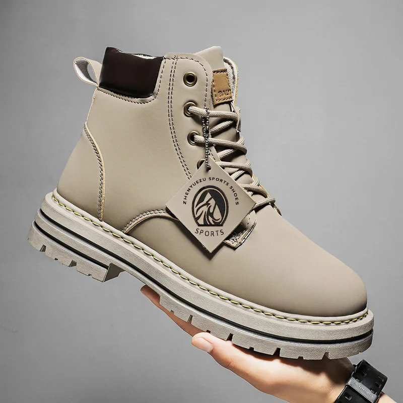 New Style Women High Top Casual Warm store Leather Shoes Martin Boots (TQ20-1462)