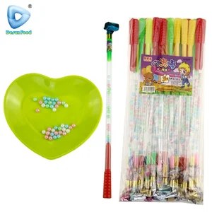 Hot-selling Plastic Funny Colorful Long Tube Blowing Dragon Toy Candy