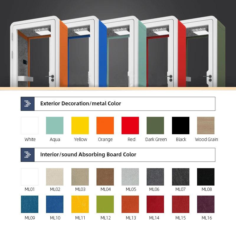 Prefabricated Office Pod Vocal Booth Soundproof Office Aluminum Modern Small Private Phone Booths 3 Bedroom Transport Cabin