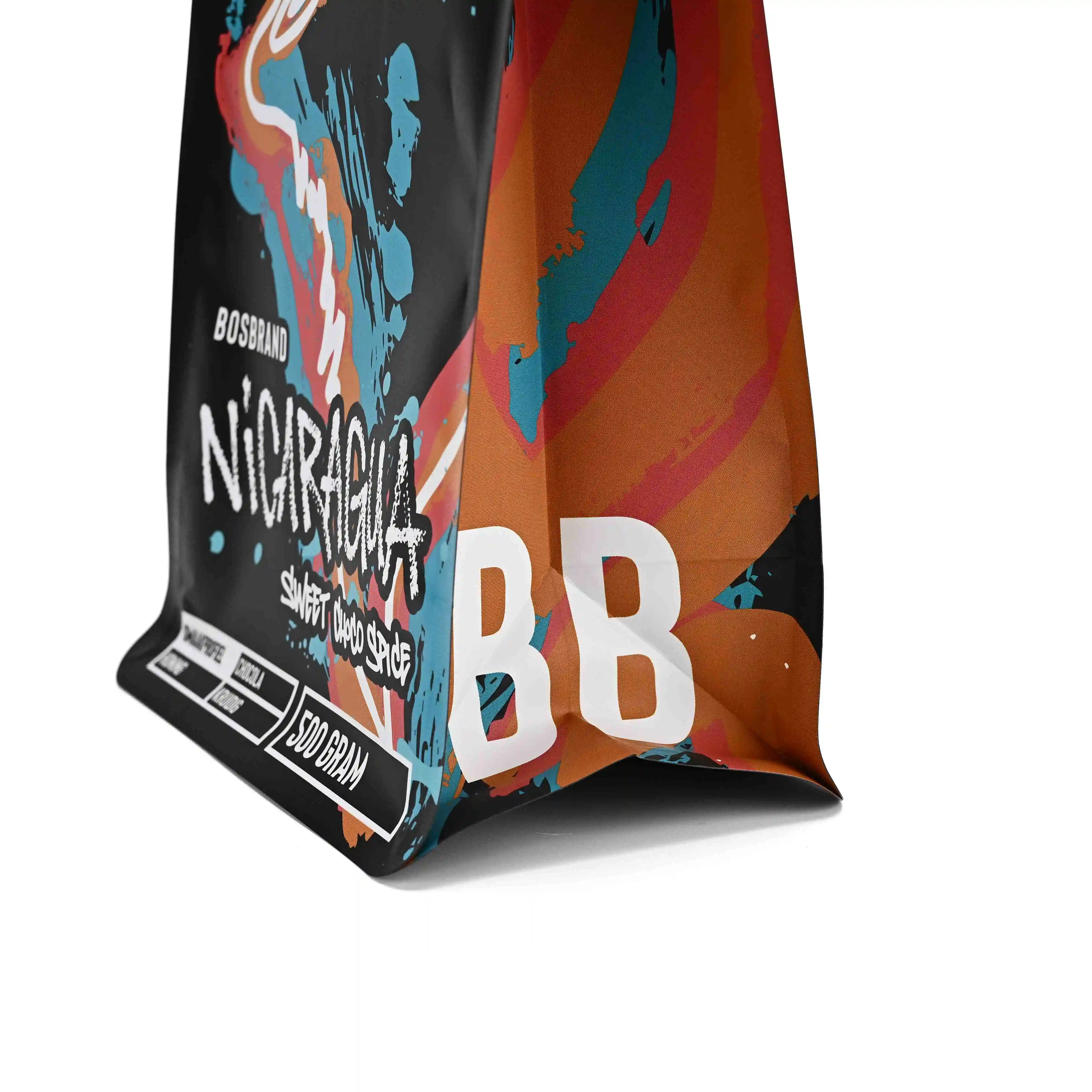 Wholesale Artistic Sealable Plastic Coffee Bags for Specialty Coffee Packaging in European Roaster Shops and Gourmet Markets factory