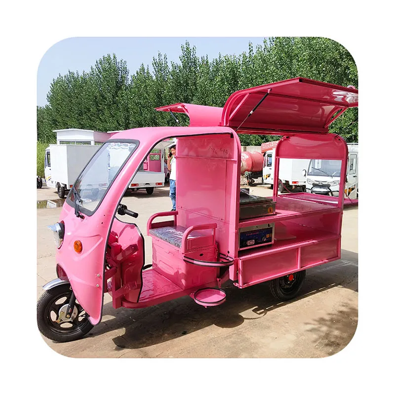 China Electric Tricycle Italian Deep Fryer Ice Mobile Street Food