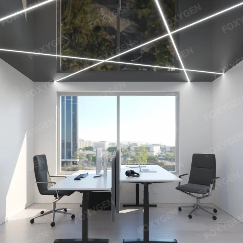 product foxygen light pvc stretch linear strip  aluminum led profile with ceiling backlit-50