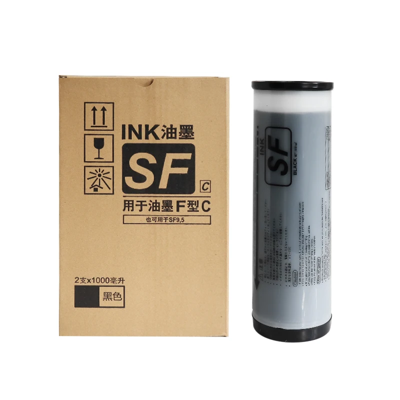 For RISO SF Ink for Use in Digital Duplicator SF5231C/SF5233C/SF5234C/SF5250C/SF5351C/SF5353C/SD5390C F Type Black Ink details